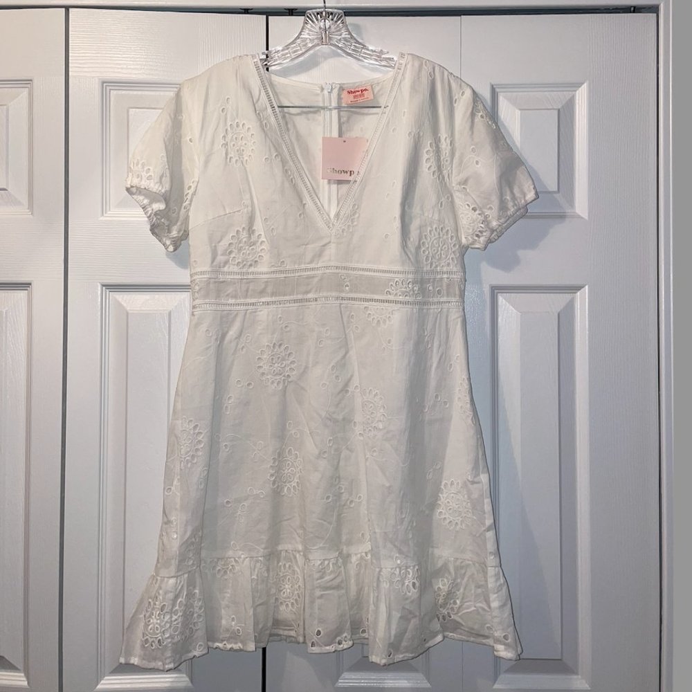 White Eyelet Dress